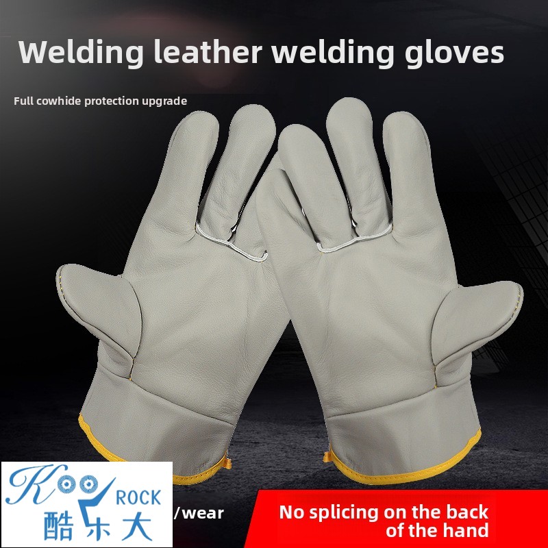Heat Resistant Glove - Cowhide Welding Gloves - Short cuff