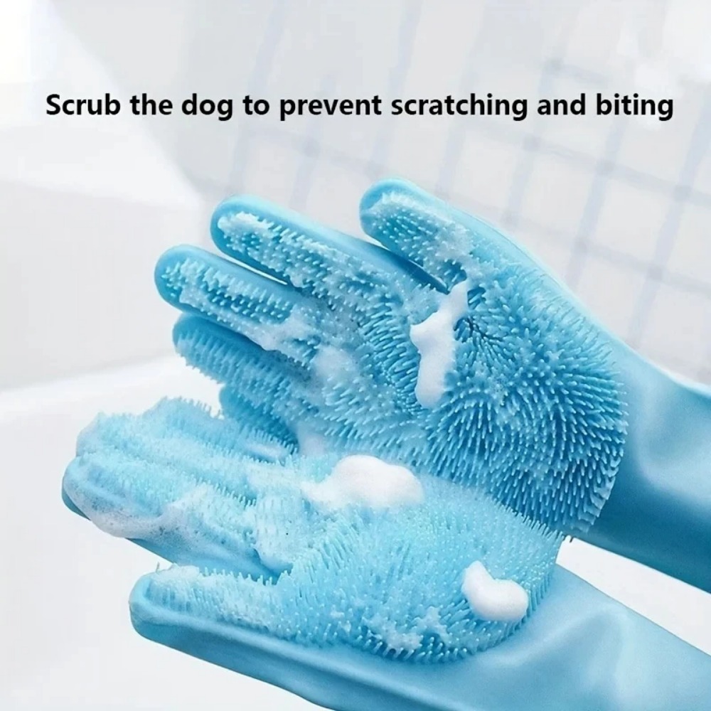 Silicone Pet Grooming Gloves,  - đánh giá và giá Rubber Glove Cleaning