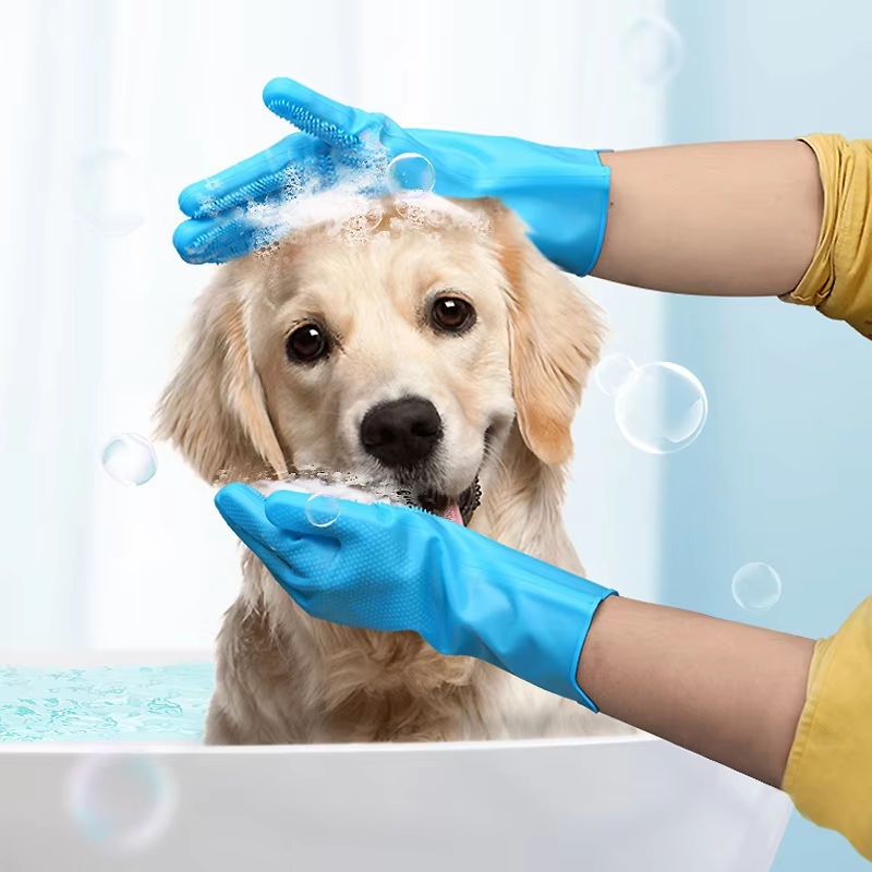 Soft Silicone Pet Grooming Glo - đánh giá và giá Rubber Glove Cleaning